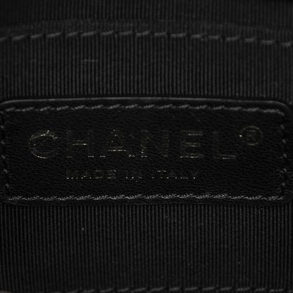 Chanel Lambskin Quilted Boy Brick Studded Flap Black 6 of 7