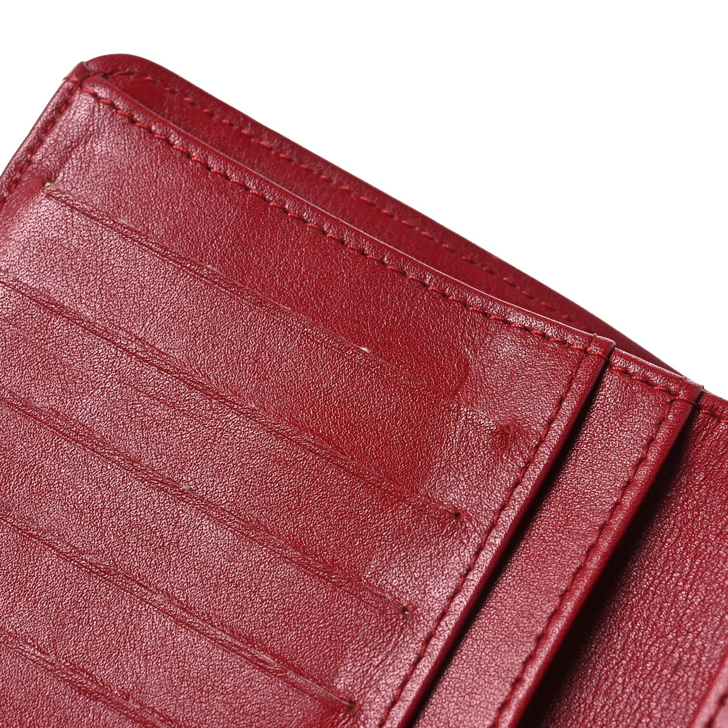 Caviar Quilted CC French Wallet Red