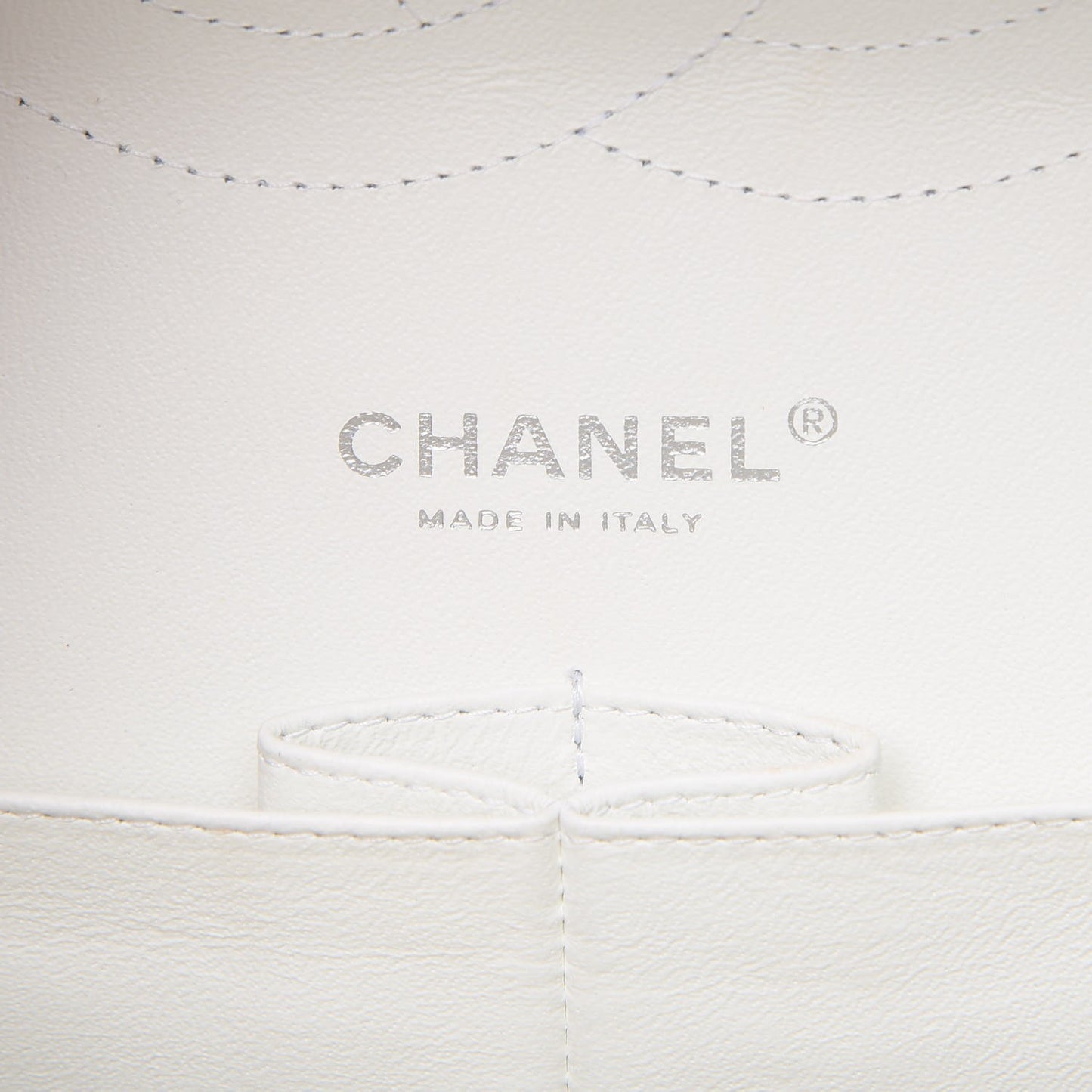Caviar Quilted Jumbo Double Flap White