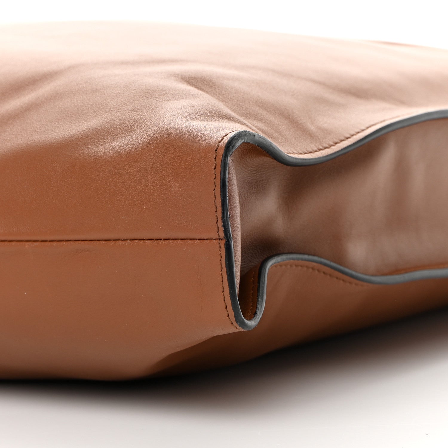 Prada Soft Calfskin Tote Cognac 10 of 11
