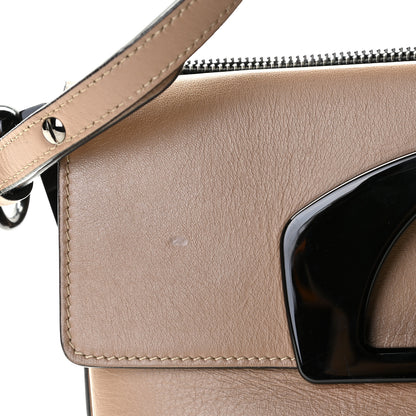 Christian Louboutin Grained Calfskin Passage Messenger Black Beige 9 of 18