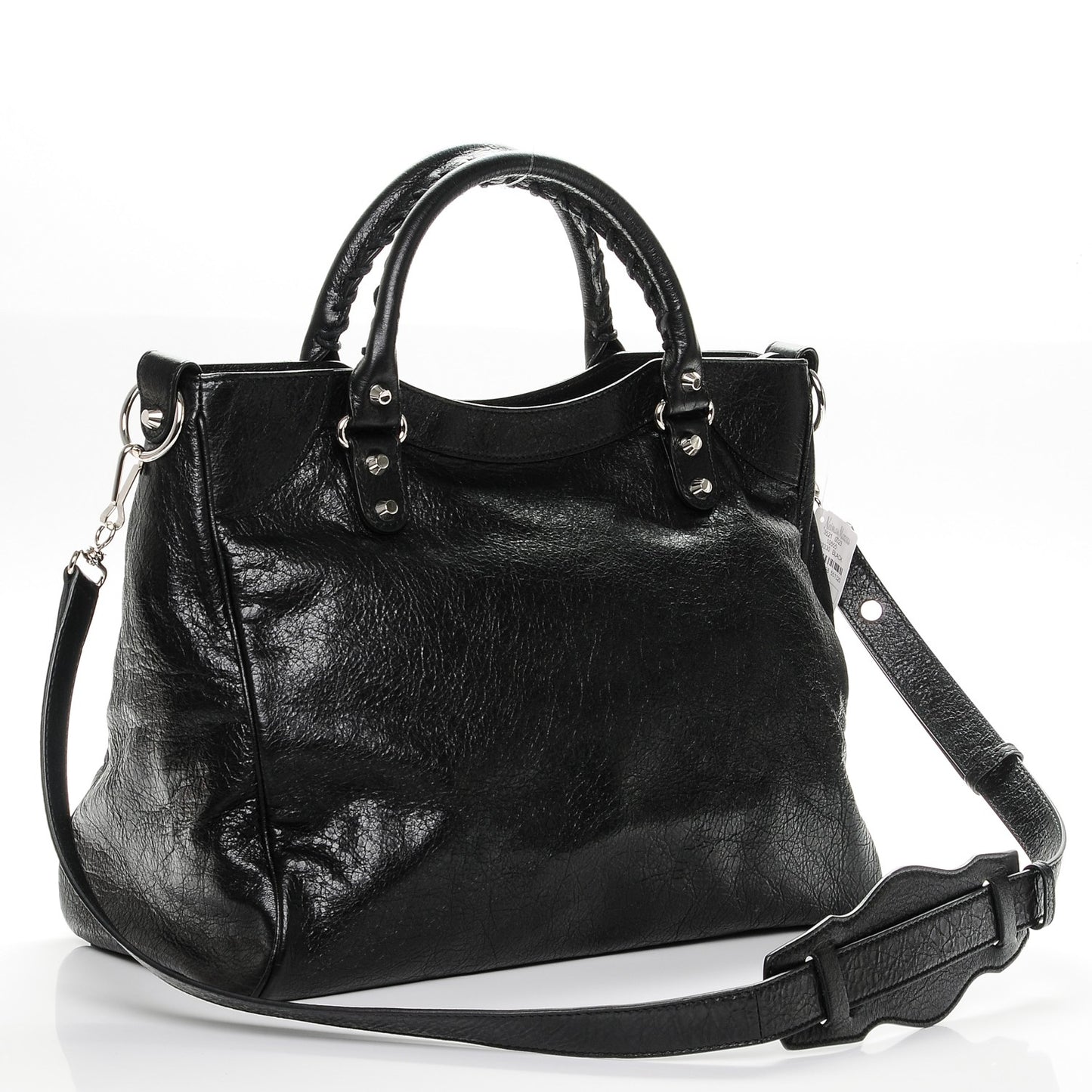 Agneau Classic Silver Hardware Velo Black