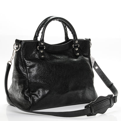 Balenciaga Agneau Classic Silver Hardware Velo Black 3 of 7