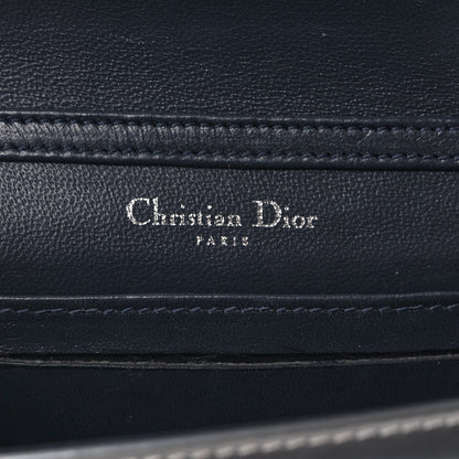Christian Dior Metallic Patent Micro-Cannage Baby Diorama Flap Bag Silver 6 of 11