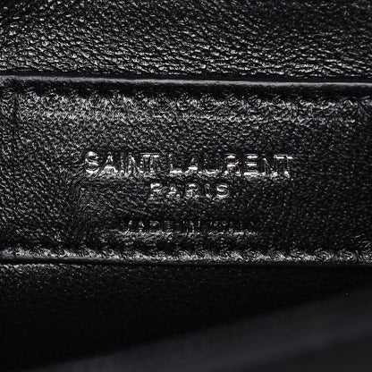 Saint Laurent Grain De Poudre Small Monogram Kate Satchel Black 6 of 6