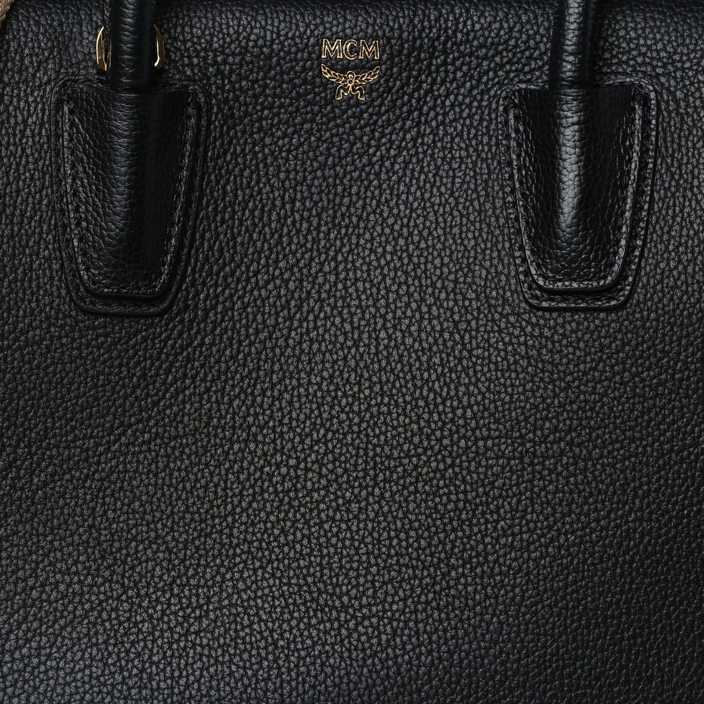 Grained Calfskin Medium Milla Tote Black