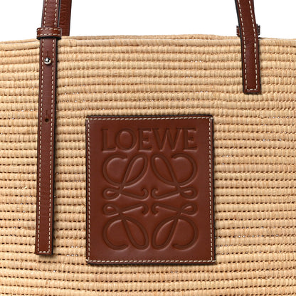Loewe Raffia Small Square Basket Tote Bag Natural Tan 6 of 16