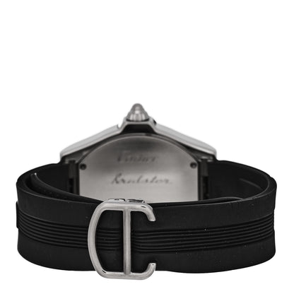 Cartier Stainless Steel Rubber 37mm Roadster Automatic Watch 3 of 4