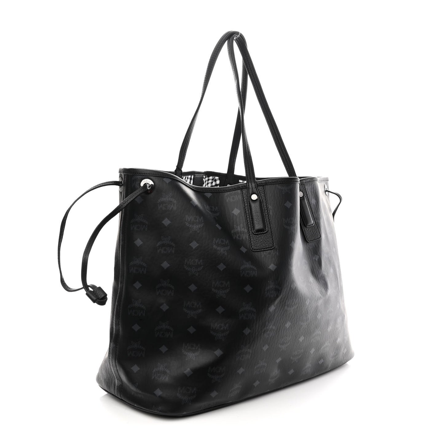 Visetos Large Liz Reversible Shopper Tote Black