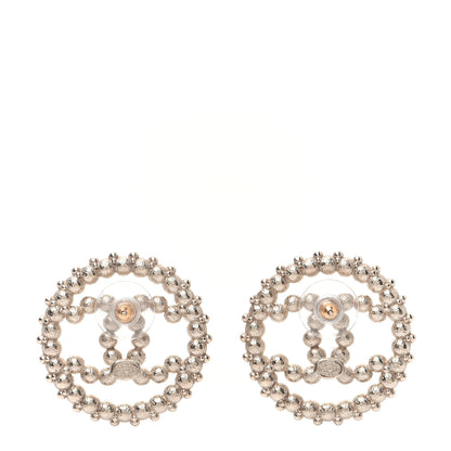 Chanel Resin Pearl CC Earrings Gold Black 3 of 7