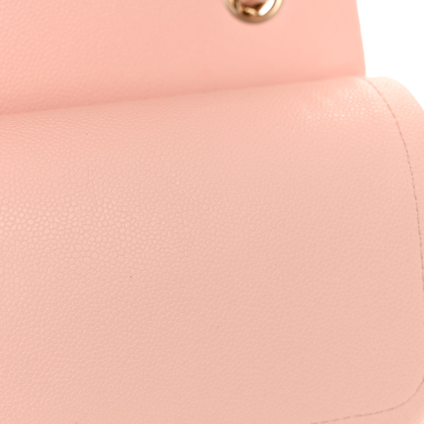 Caviar Quilted Jumbo Double Flap Light Pink
