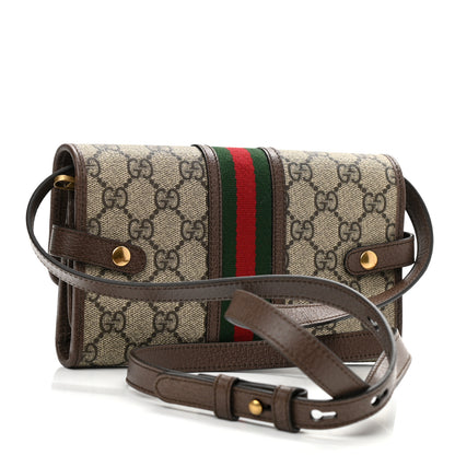 Gucci GG Supreme Monogram Web Ophidia Crossbody Wallet Beige New Acero 3 of 7