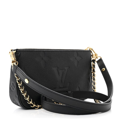 Louis Vuitton Empreinte Monogram Giant Multi Pochette Accessories Black 3 of 11
