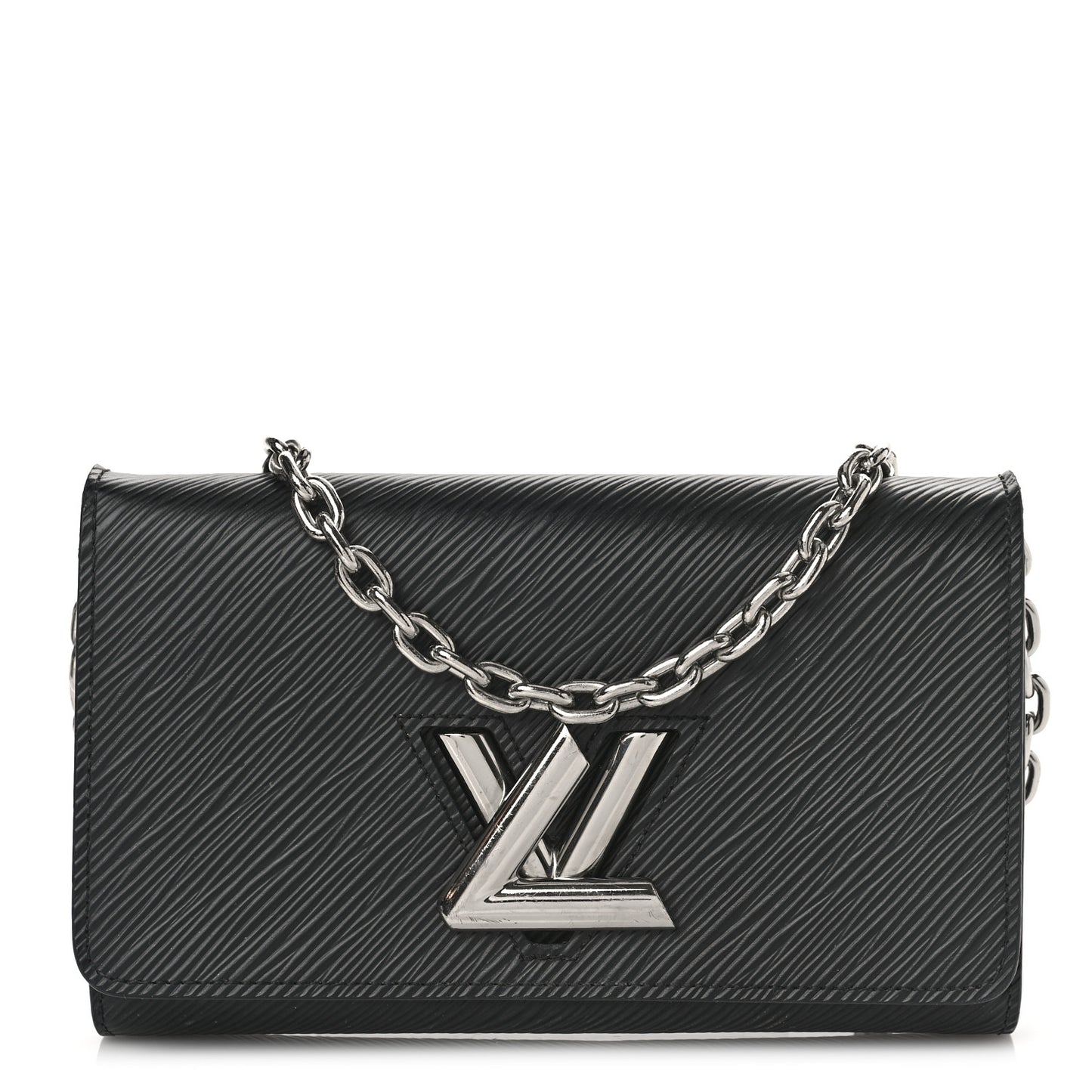 Epi Twist Chain Wallet Black