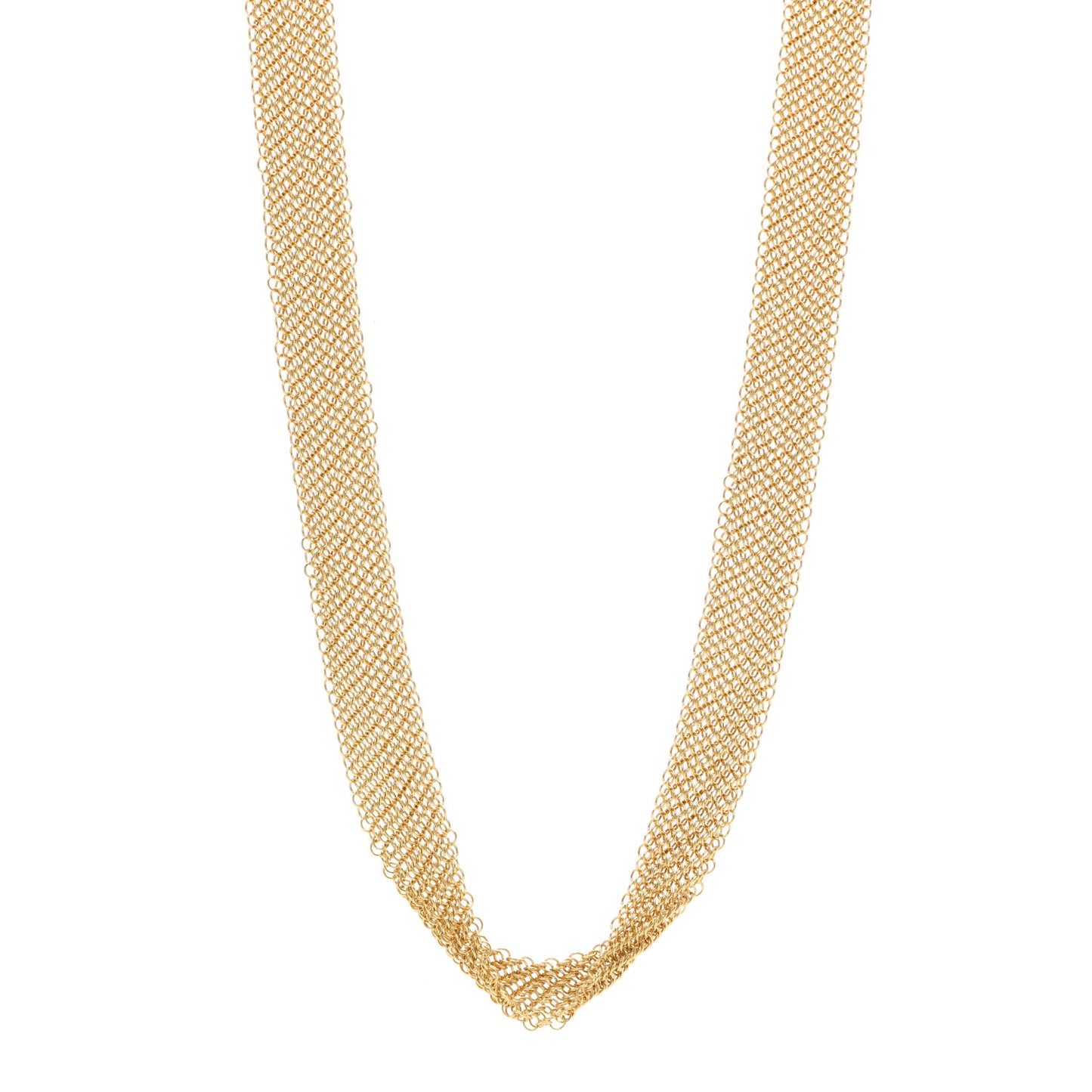 18K Yellow Gold Elsa Peretti Mesh Necklace