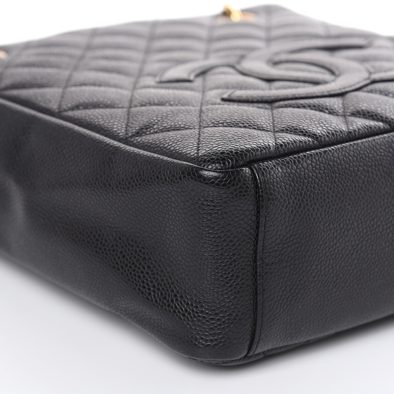 Chanel Caviar Quilted Petit Shopping Tote PST Black 5 of 17