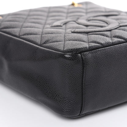 Chanel Caviar Quilted Petit Shopping Tote PST Black 5 of 17