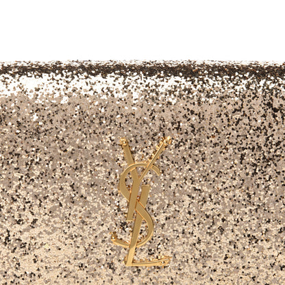 Saint Laurent Glitter Classic Kate Monogram Clutch Gold 9 of 9