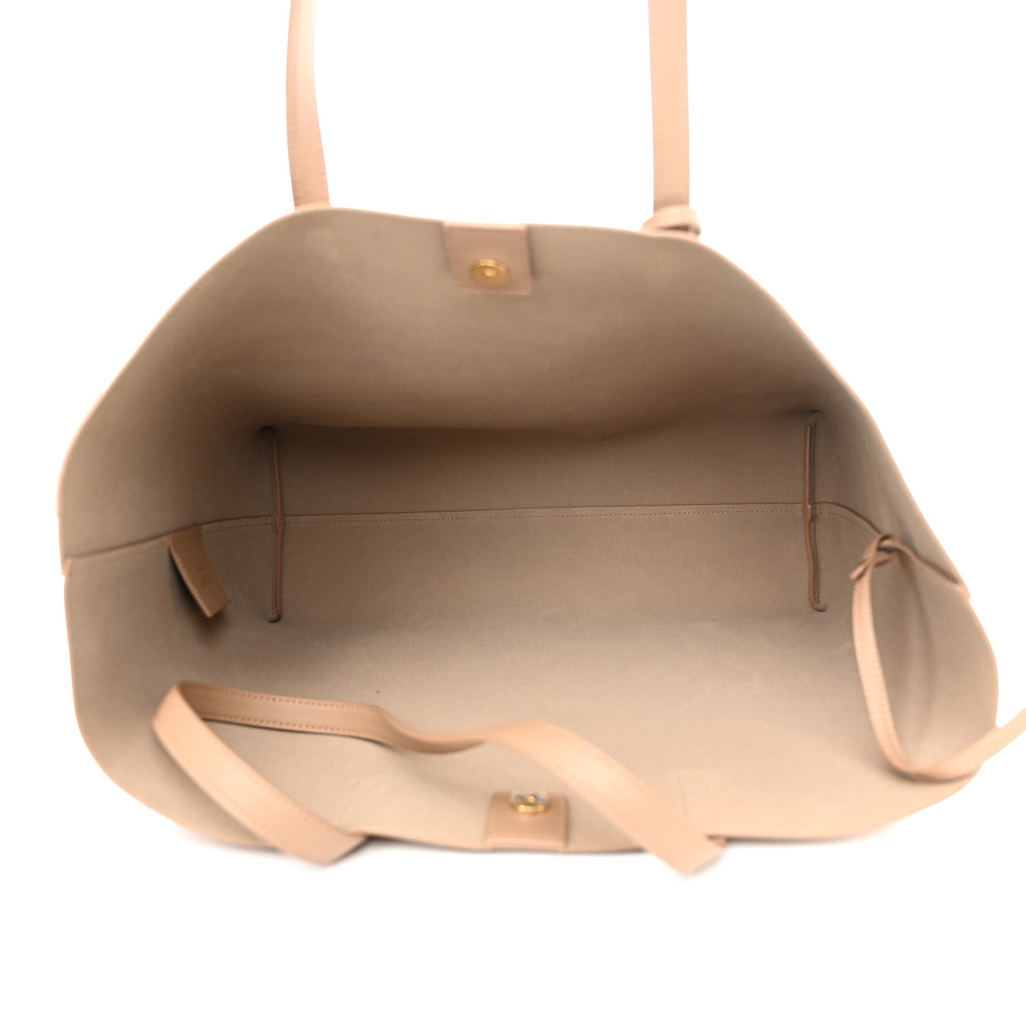 Calfskin Large Shopping Tote Dark Toffee