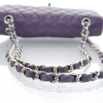 Chanel Caviar Medium Double Flap Purple 6 of 8