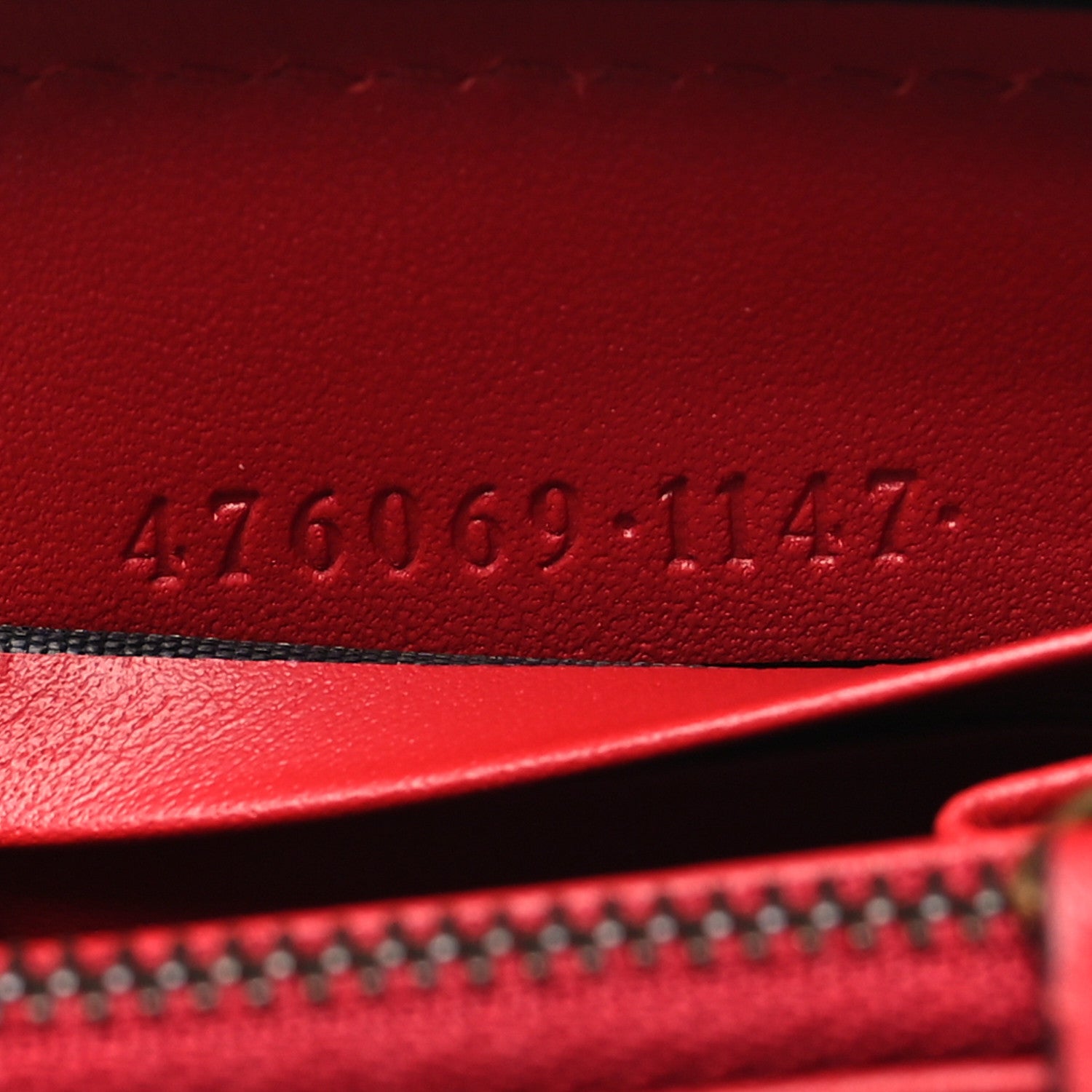 Gucci Calfskin Queen Margaret Zip Around Wallet Blue Agata Hibiscus Red Mystic White 7 of 10