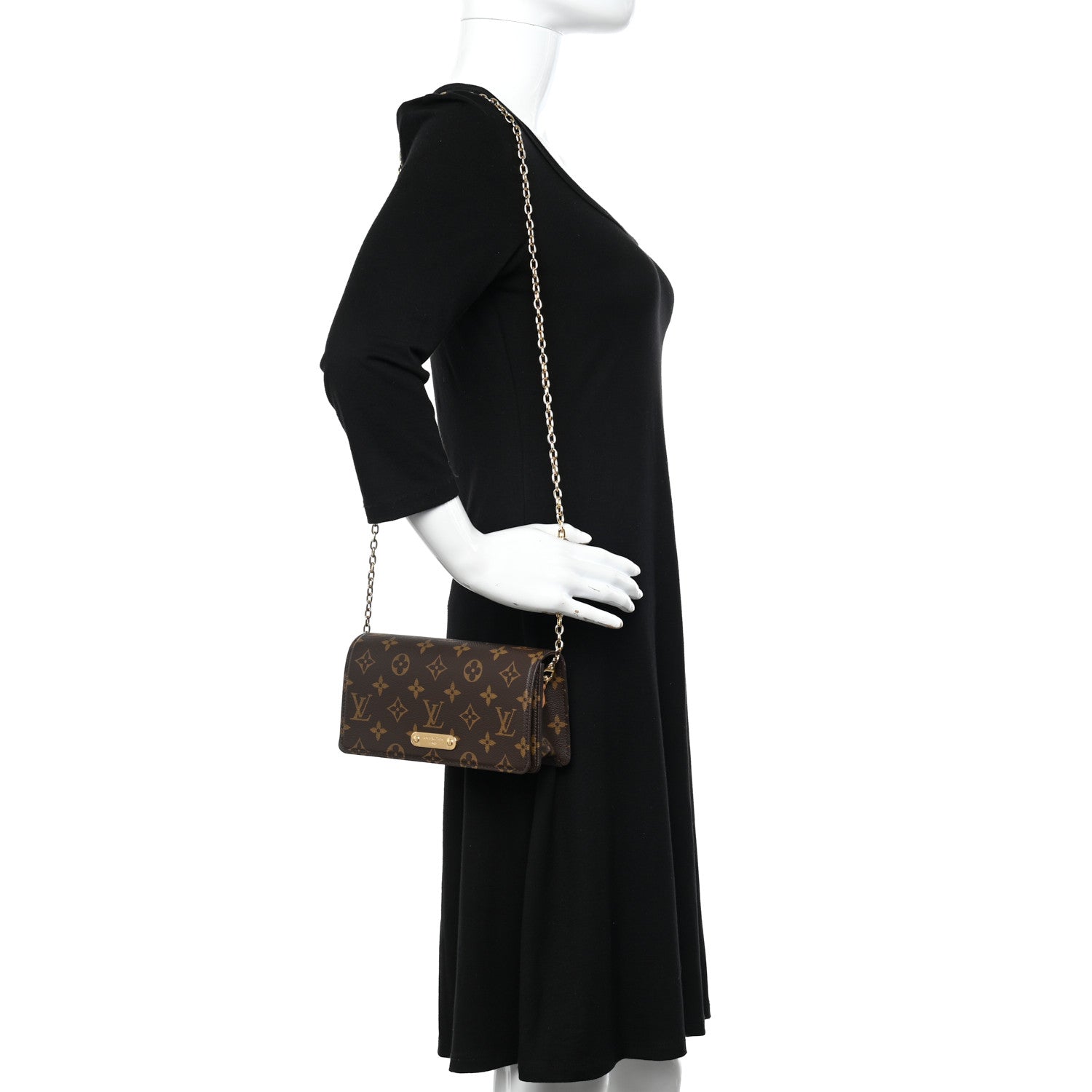 Louis Vuitton Monogram Lily Wallet On Chain 2 of 9