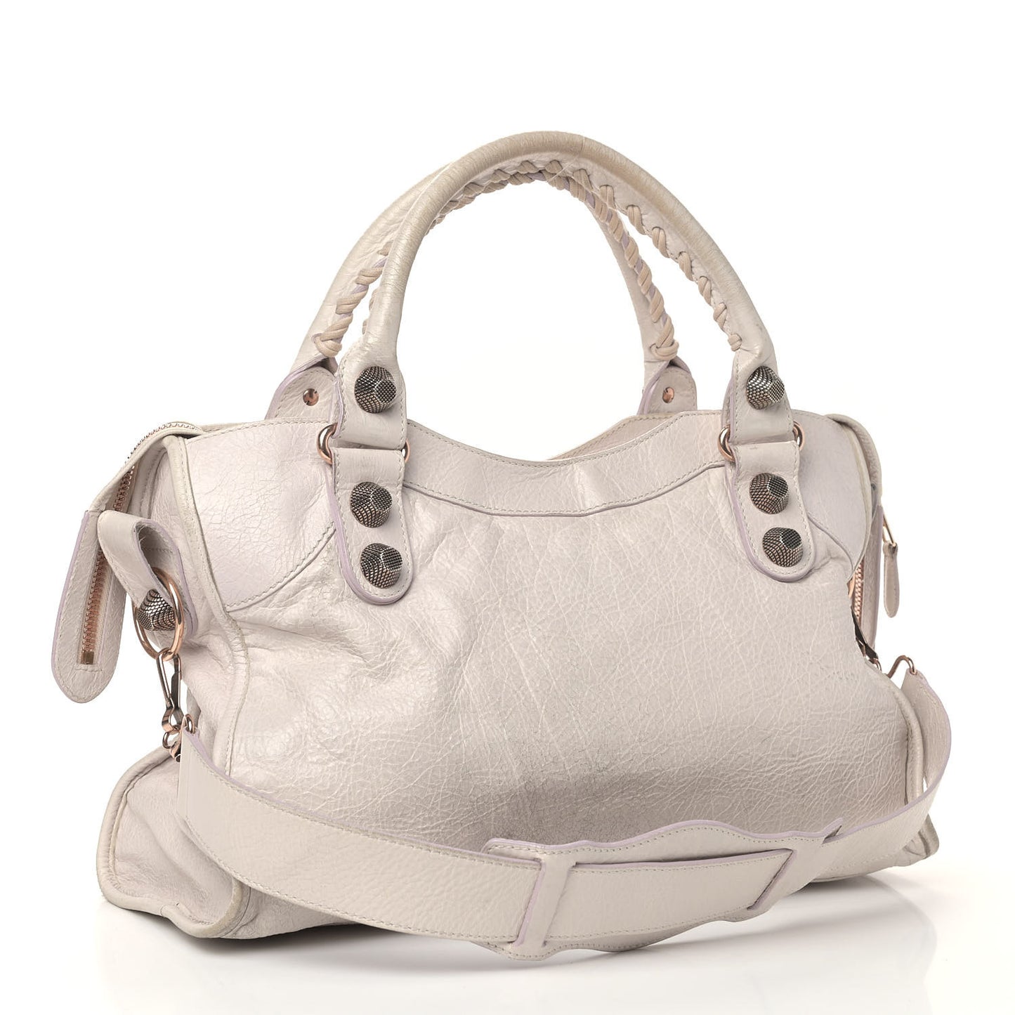 Agneau Giant 21 Rose Gold Hardware City Nacre