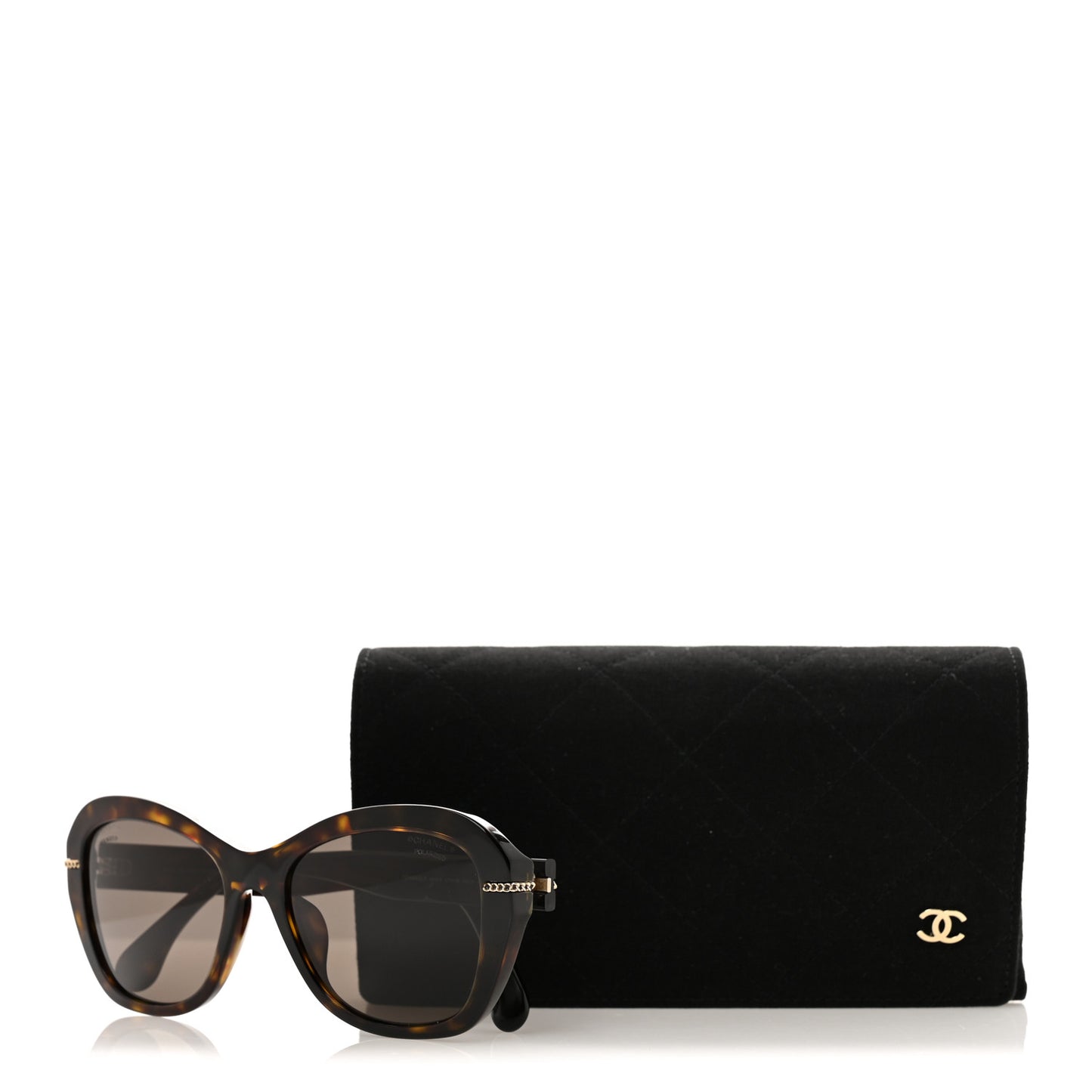 Acetate Polarized CC Butterfly Sunglasses 5510-A Dark Tortoise