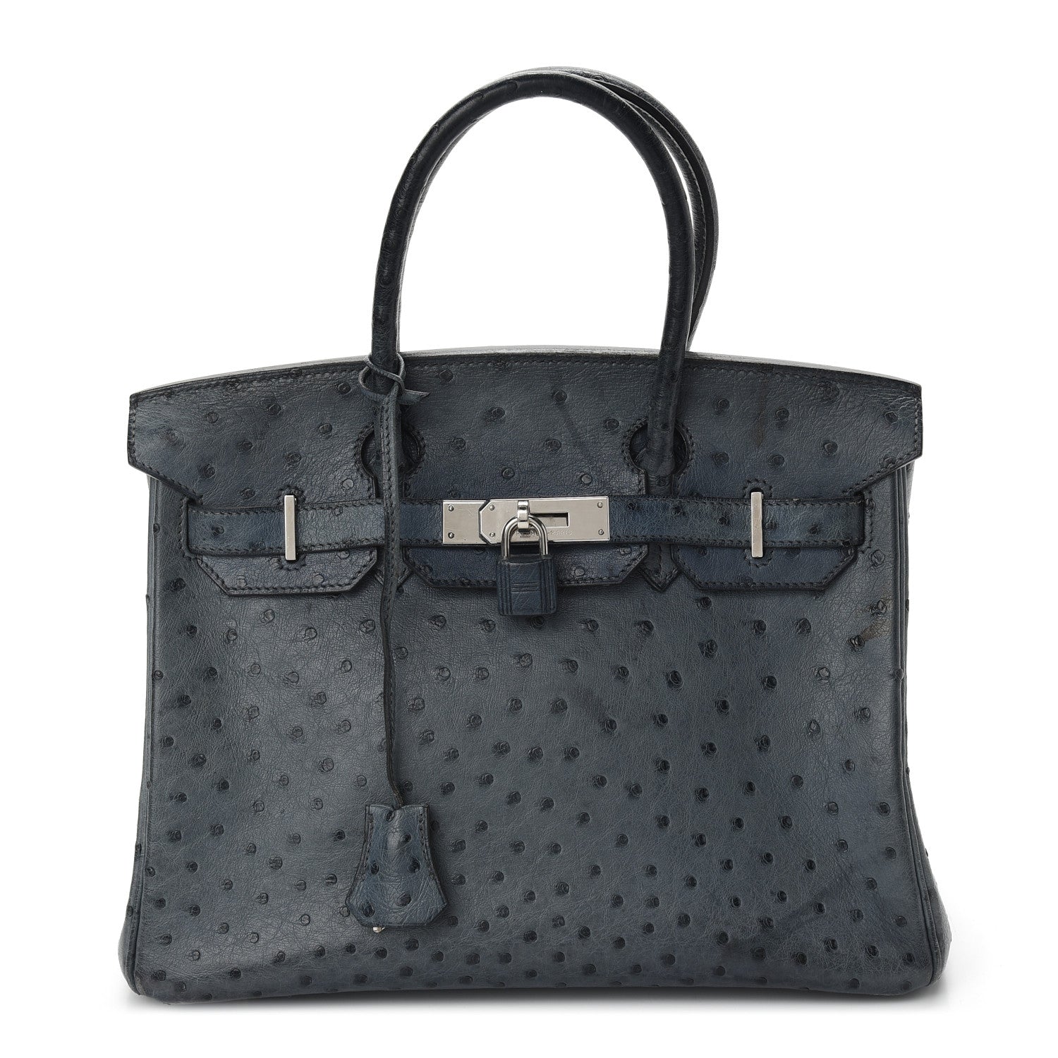 Hermes Ostrich Birkin 30 Bleu Roi 1 of 25