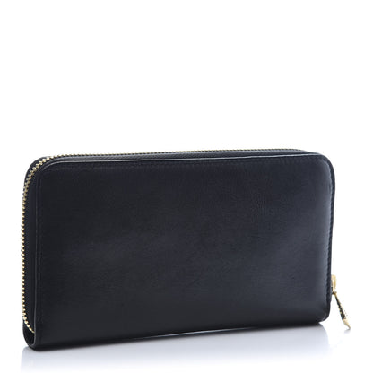 Jimmy Choo Soft Grained Goatskin Pippa Zip Around Wallet Black 4 of 9