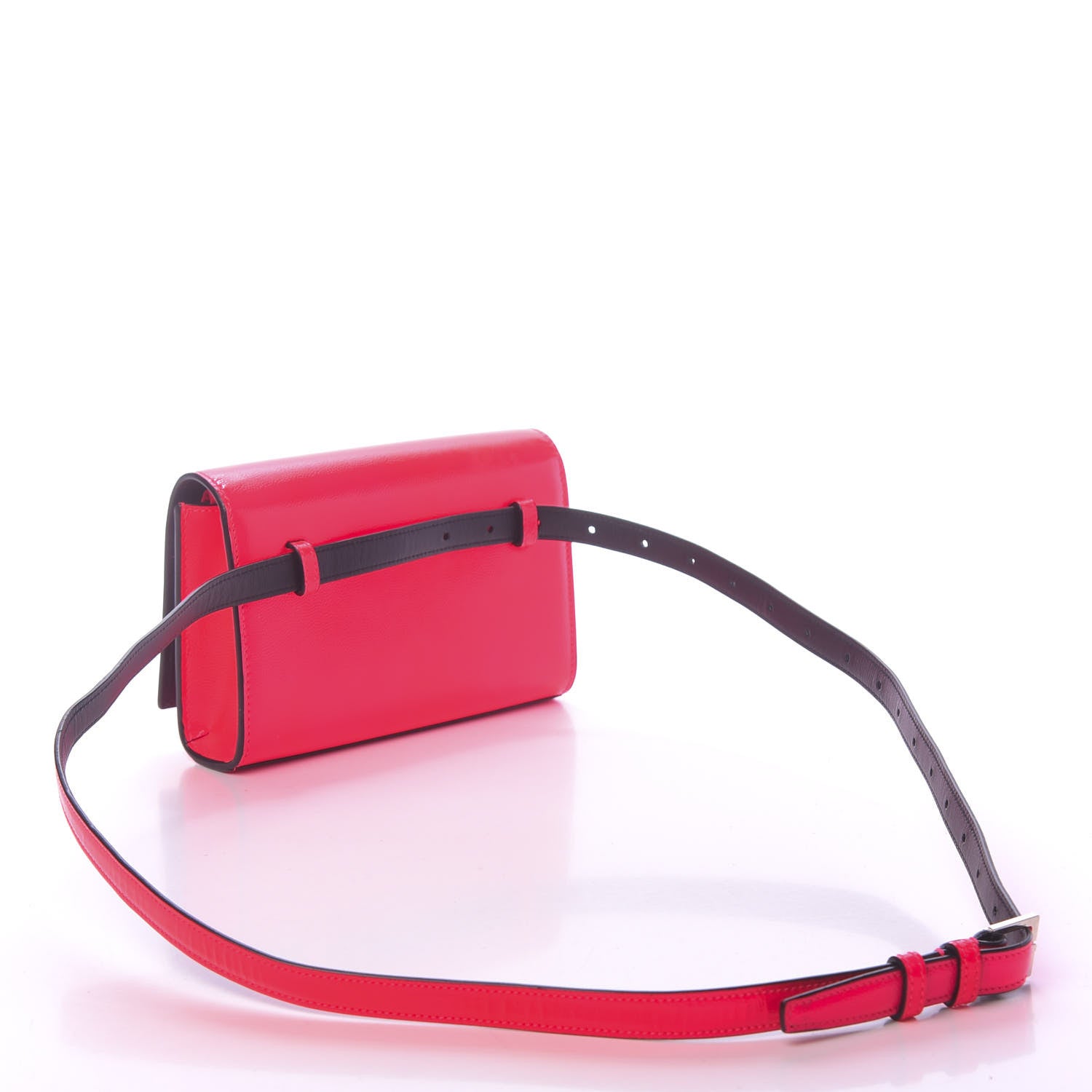 Saint Laurent Grain De Poudre Monogram Kate Belt Bag Neon Pink 3 of 10