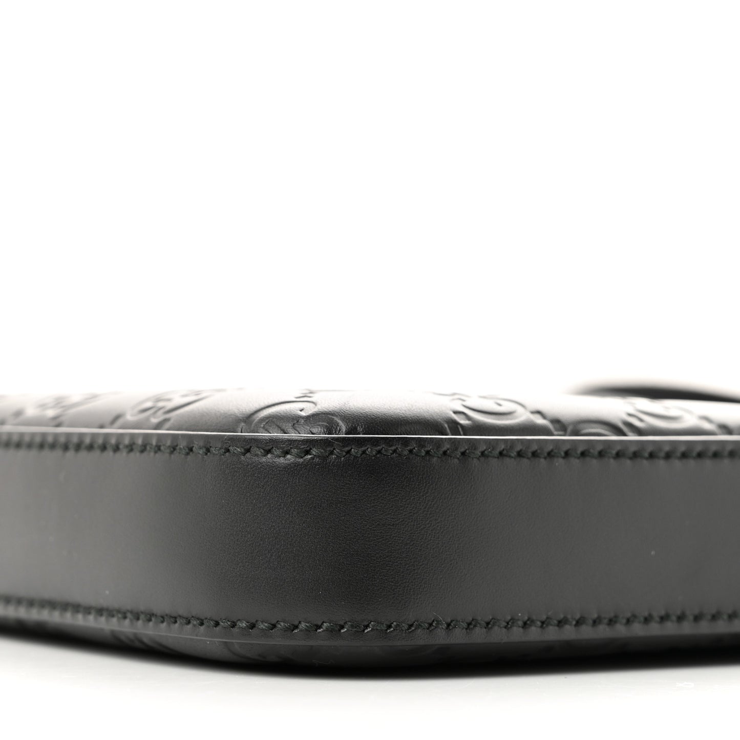 Guccissima Signature Medium Flat Messenger Bag Black