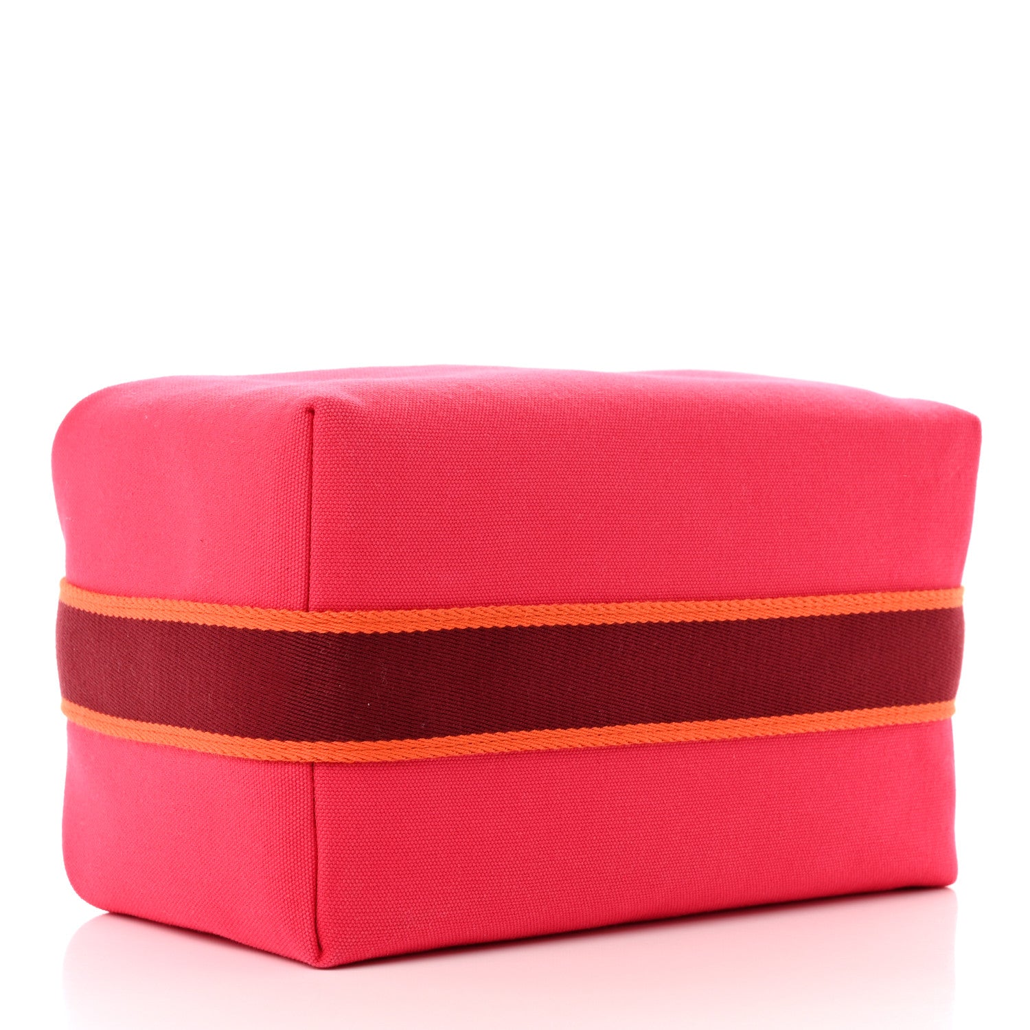 Hermes Canvas Large Bride-A-Brac Pouch Hibiscus 4 of 6