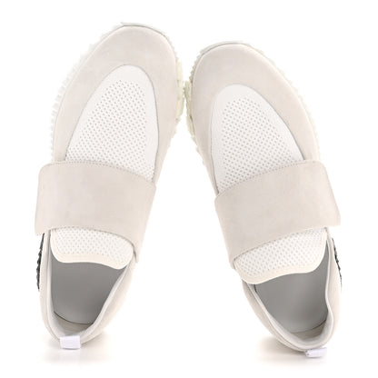 Hermes Suede Goatskin Mesh Fabric H Sneakers 38 White 3 of 20