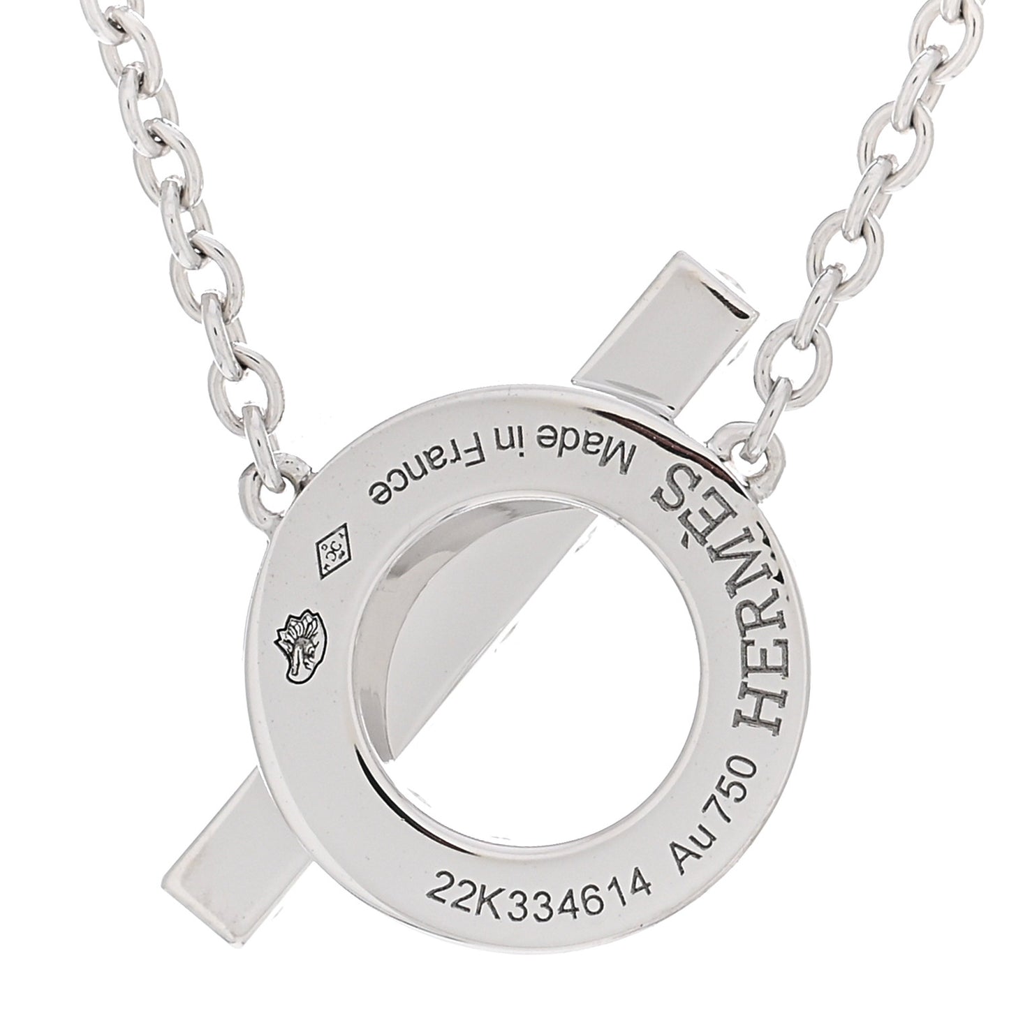 18K White Gold Diamond Finesse Pendant Necklace