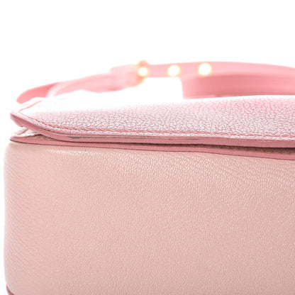 Miu Miu Goatskin Madras Shopping Tote Rosa Gemma 15 of 18