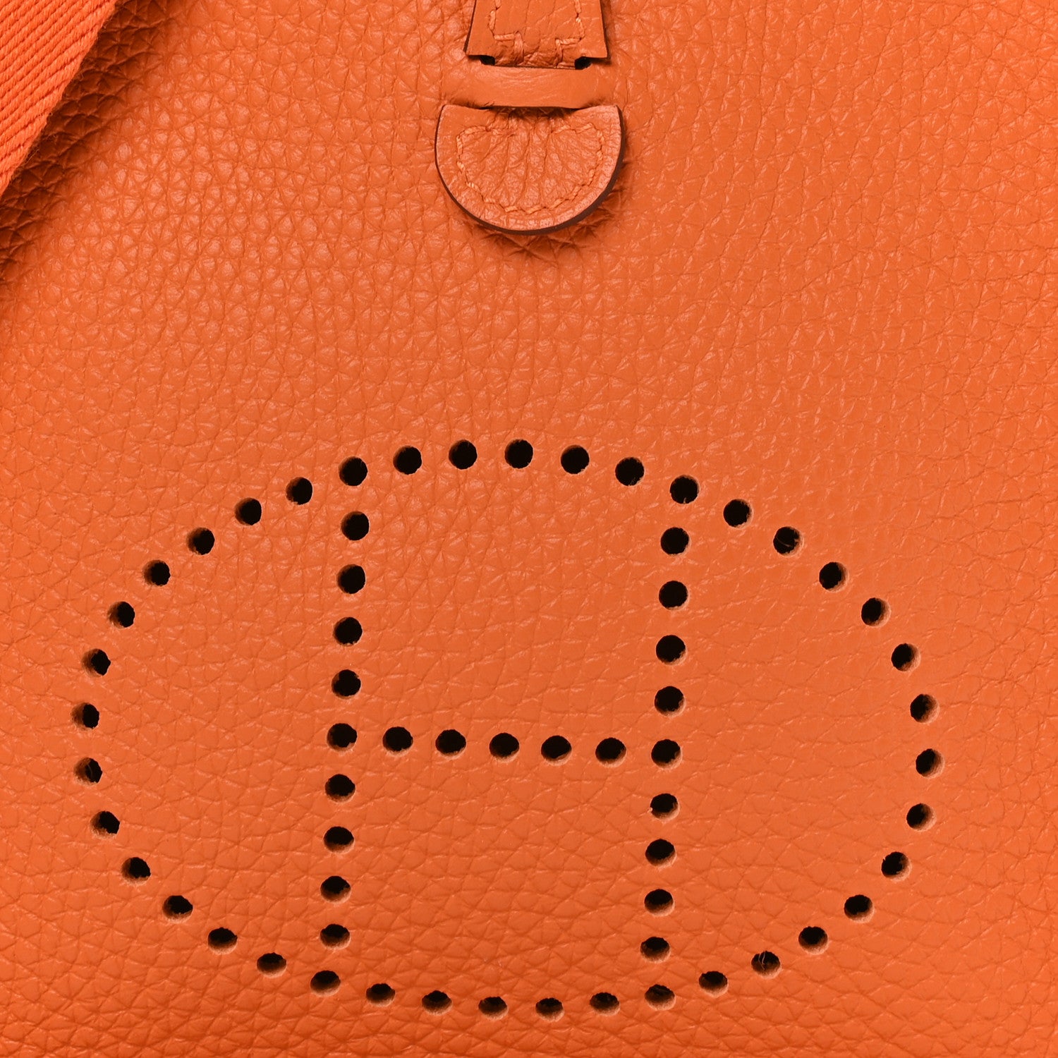 Hermes Taurillon Clemence Evelyne TPM Orange 8 of 10