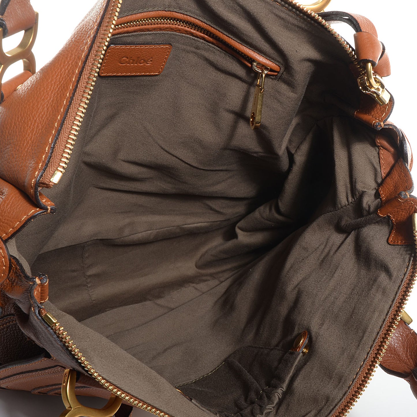Calfskin Large Marcie Satchel Tan