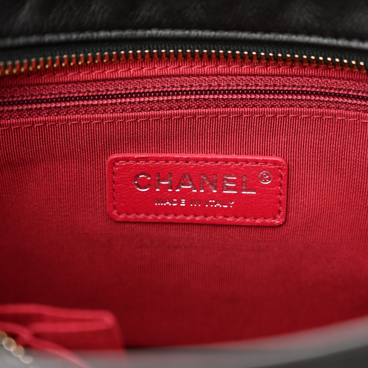 Chanel Aged Smooth Calfskin Quilted Medium Gabrielle Logo Hobo Black 6 of 10