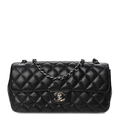 Chanel Caviar Quilted East West Flap Black 1 of 6