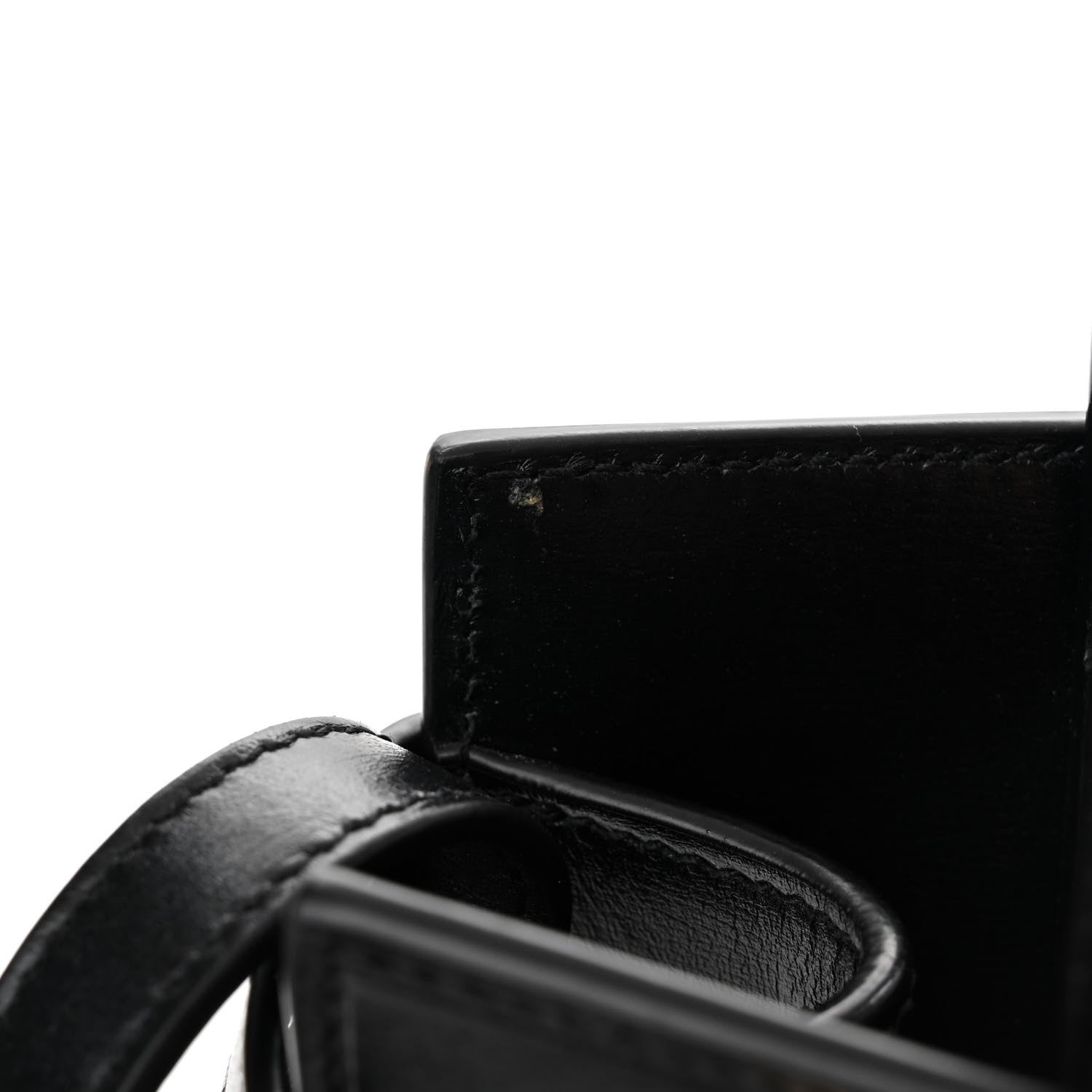 Saint Laurent Smooth Calfskin Manhattan Nano Shopper Tote Black 13 of 14