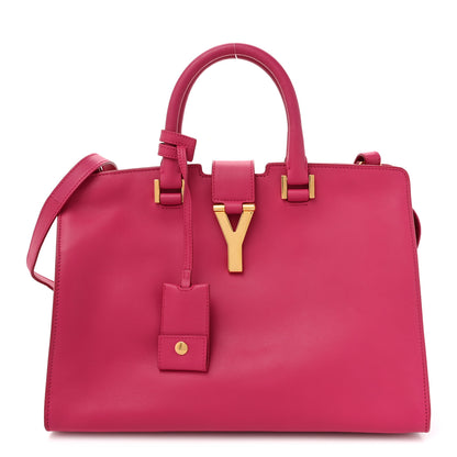 Saint Laurent Calfskin Small Classic Y Cabas Fuchsia 1 of 14