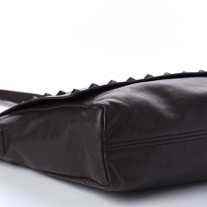 Valentino Garavani Vitello Rockstud Messenger Brown 6 of 10