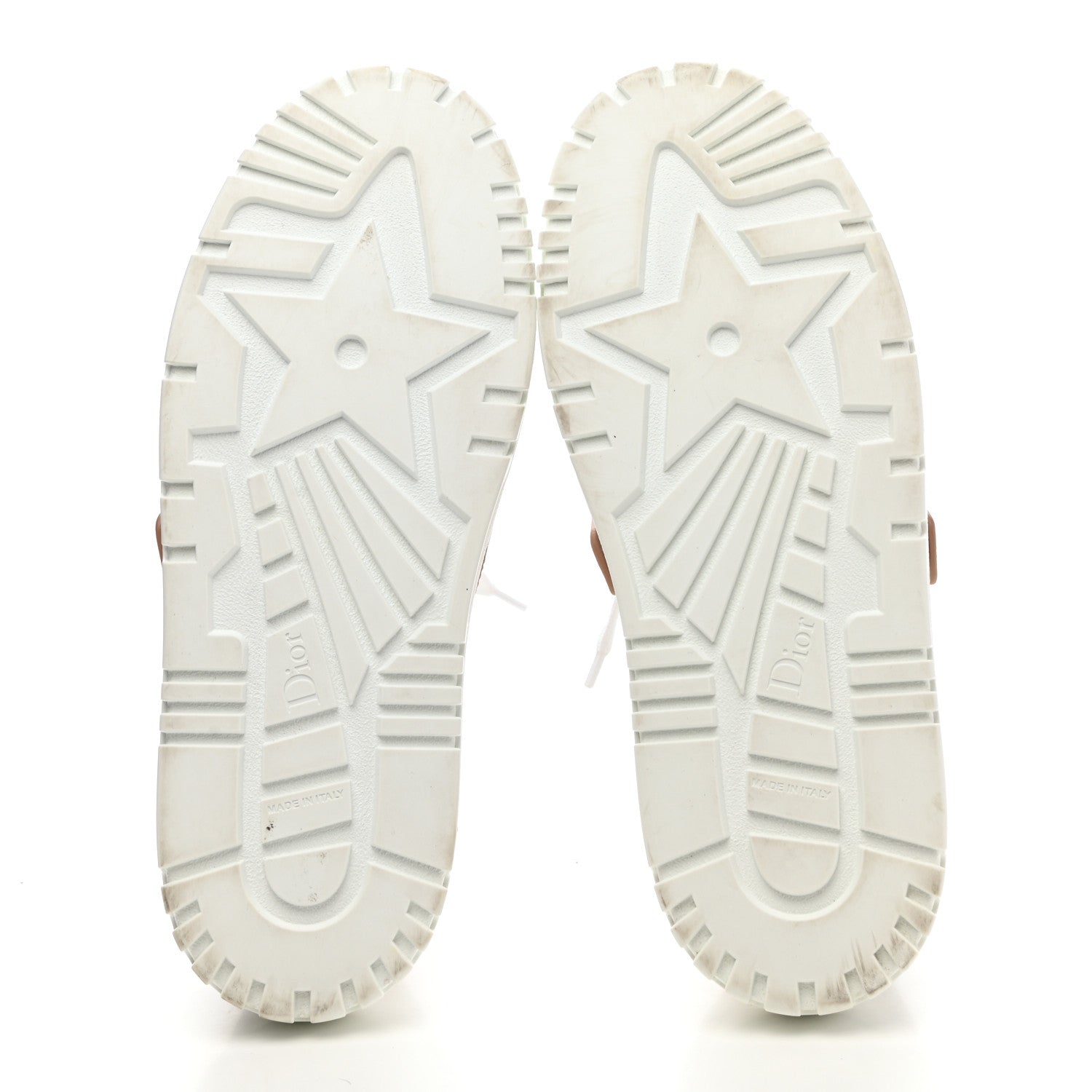 Christian Dior Calfskin Bi-Color Dior-ID Platform Sneakers 39.5 White Nude 5 of 9