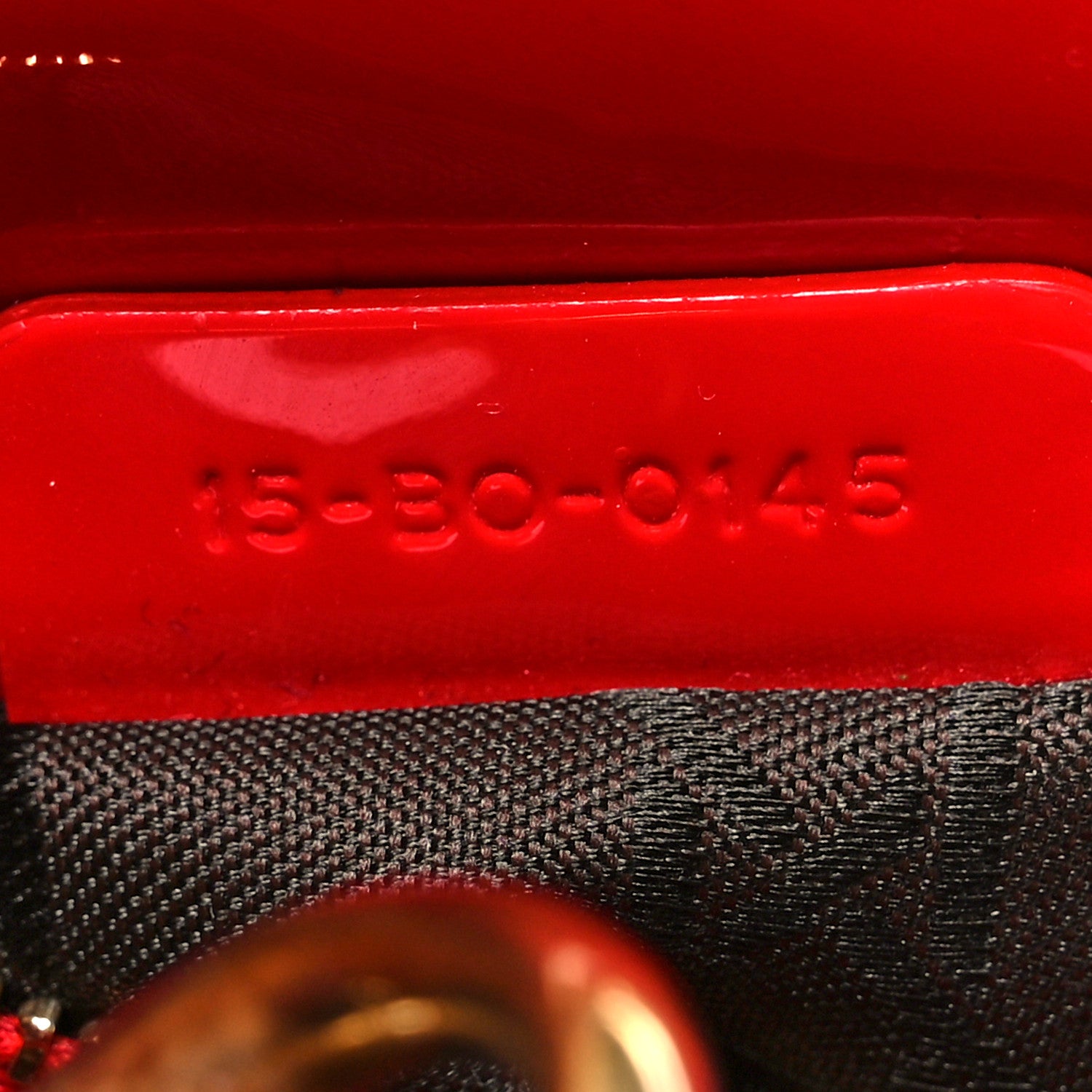 Christian Dior Patent Cannage Mini Lady Dior Red 7 of 10