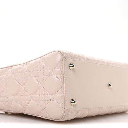 Christian Dior Lambskin Cannage Large Lady Dior Light Pink 9 of 10