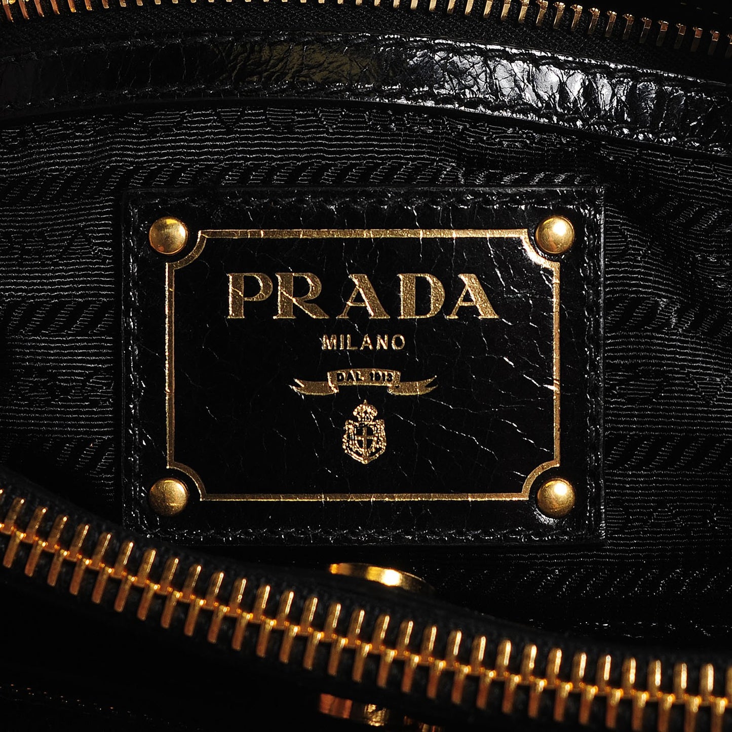 Vitello Shine Tote Nero Black