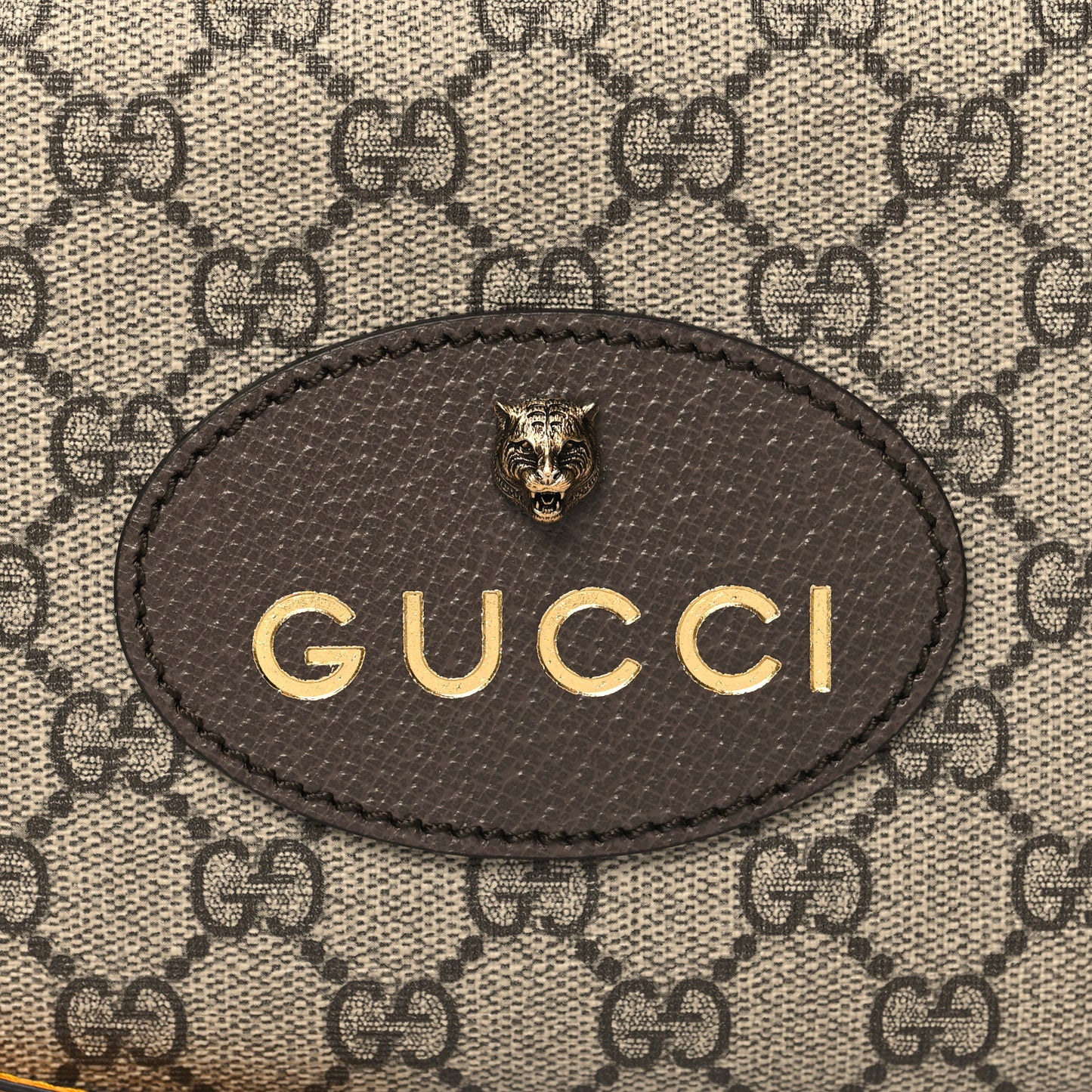 GG Supreme Monogram Web Neo Vintage Shoulder Bag Beige New Acero Crop