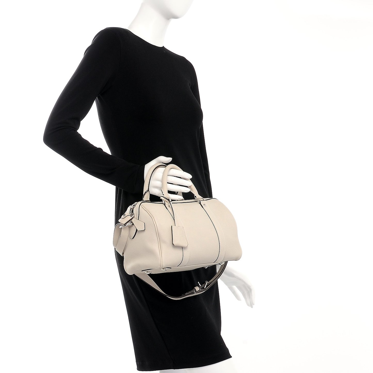 Veau Cachemire SC Bag BB Blanc Casse