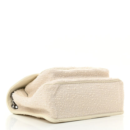 Saint Laurent Tweed Calfskin Matelasse Monogram Medium Niki Chain Satchel Ivory 4 of 11